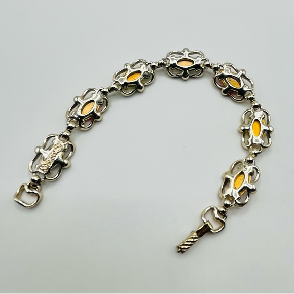 Vintage 1959 Sarah Coventry ‘Sabrina Fair’ Vibrant rainbow stone Bracelet - Picture 6 of 6